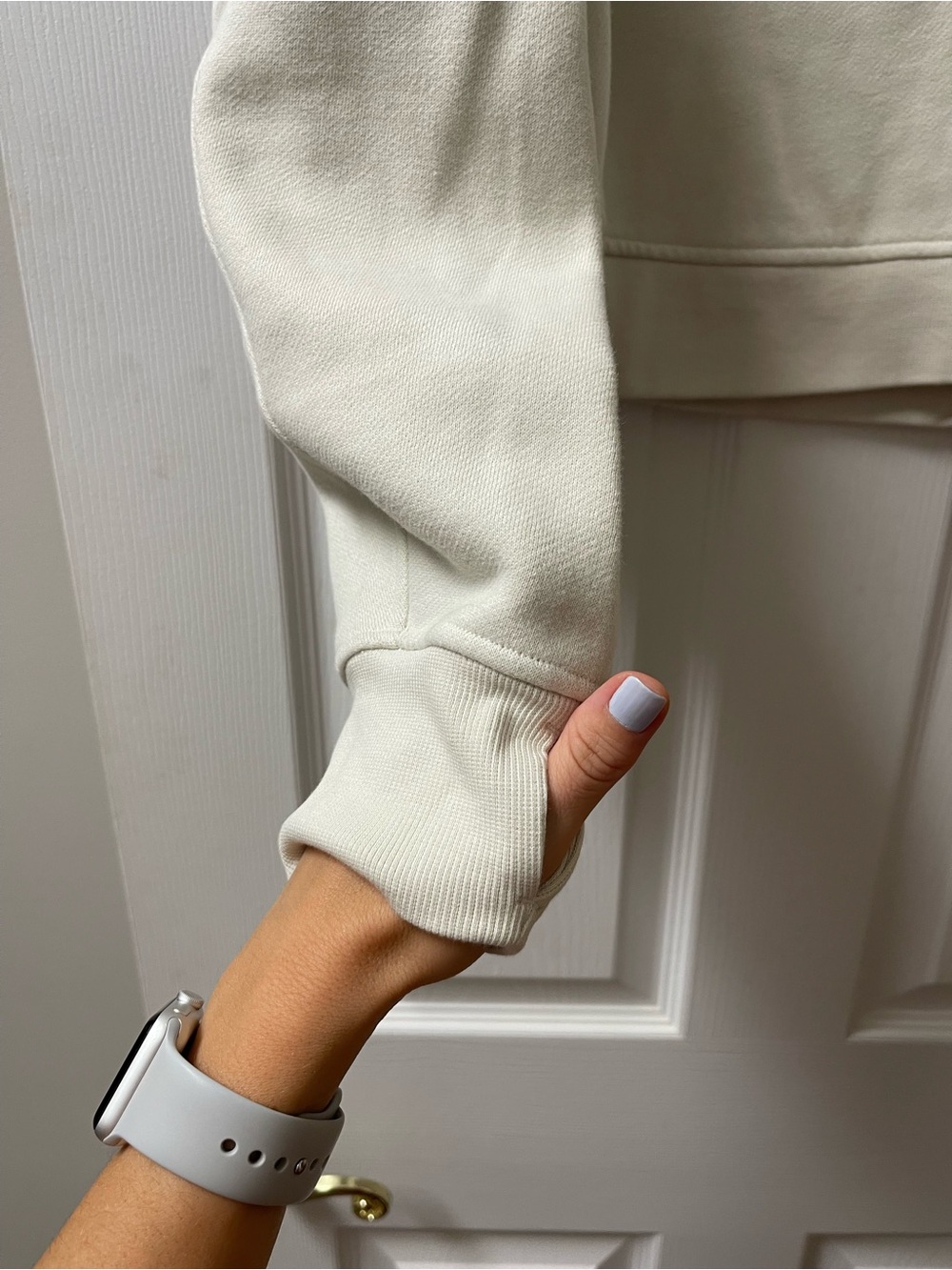 lululemon athletica Cream Embroidered Logo Crewneck Sweatshirt - Picture 4 of 6